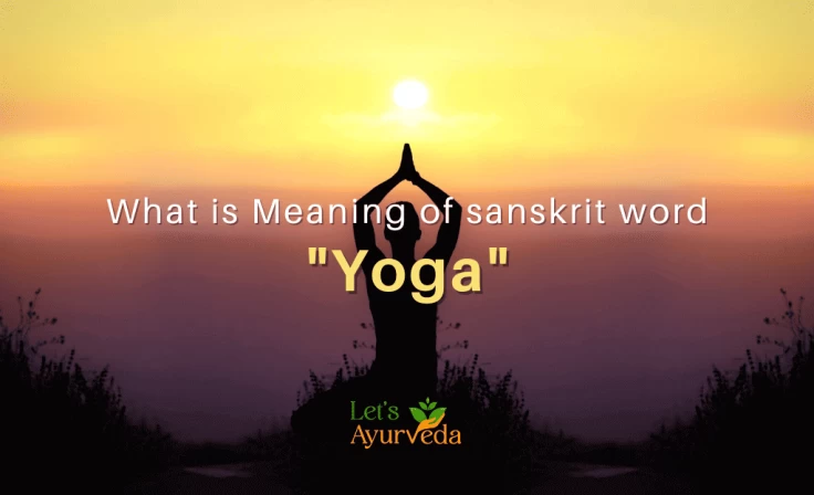 What is meaning of sanskrit word Yoga