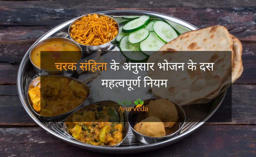 चरक संहिता के अनुसार भोजन के दस महत्वपूर्ण नियम 10 Rules of Eating According to Charak Samhita